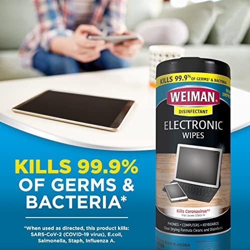 Weiman Disinfecting Electronic Wipes 30 Count