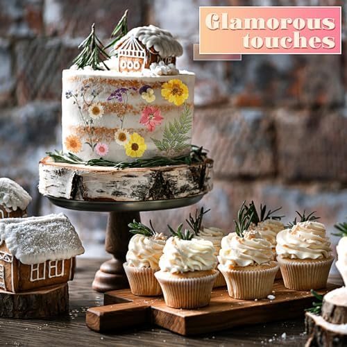 eBoot 72 Pcs Dried Pressed Flowers for Craft Projects