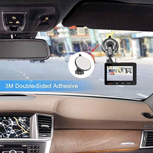 Universal Dash Cam Suction Mount - 360 Rotating for Multiple Models