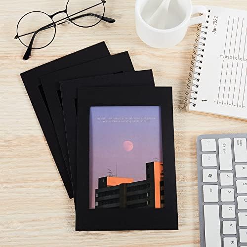 Juexica 100 Piece 4x6 Standing Photo Frames with Easel Stand Black