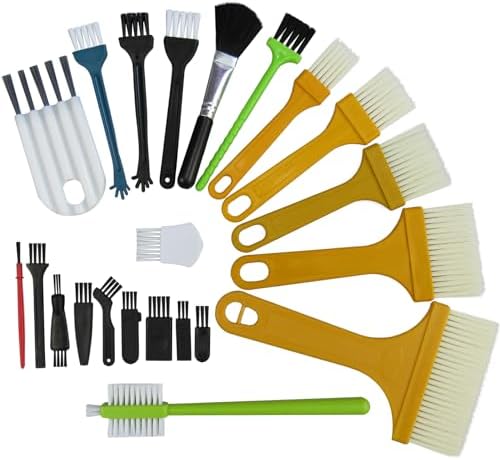 Small Cleaning Brush Set of 22 for Electronics and More