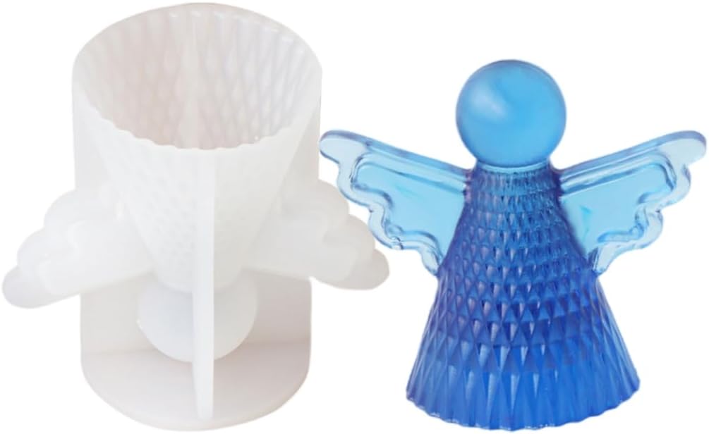 Angelic Shaped Sturdy Silicone Mold Set for Candle and Resin Crafts