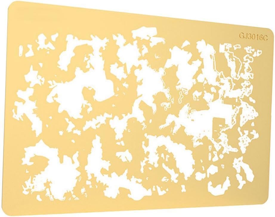 Brass Airbrush Stencils for Model Painting and Decorating