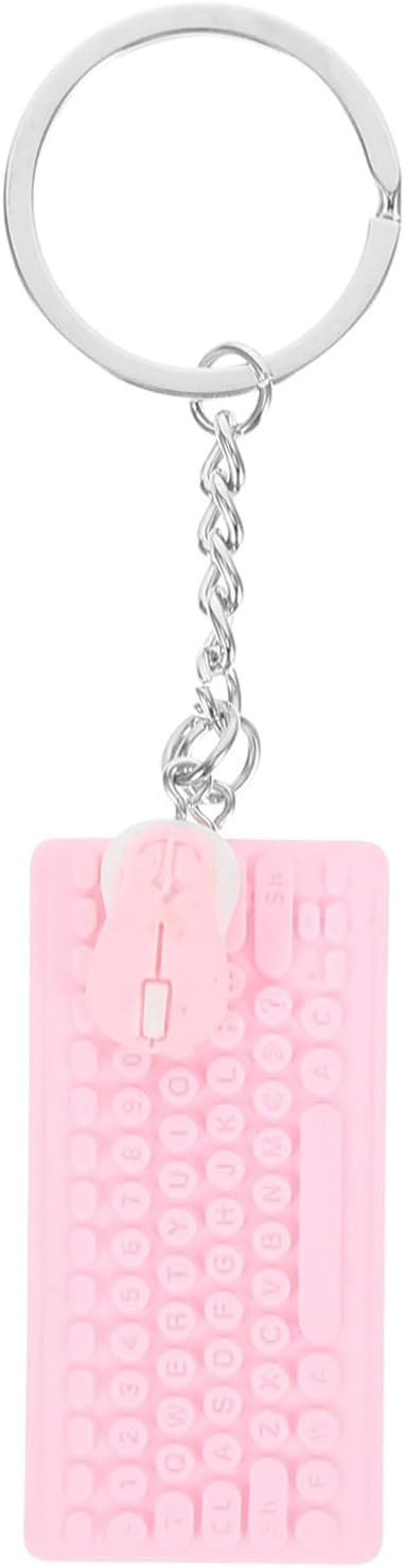 GALPADA Keyboard Mouse Keychain Bag Charm