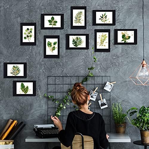 Juexica 100 Piece 4x6 Standing Photo Frames with Easel Stand Black