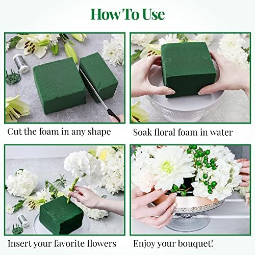 Noe Malu 8 Pcs Floral Foam Blocks for Floral Arrangements