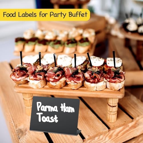 PigPotParty 12 Pcs Food Labels with Cleaning Spray and Markers
