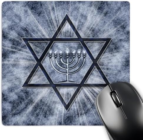 3dRose Hanukkah Mouse Pad with Star of David