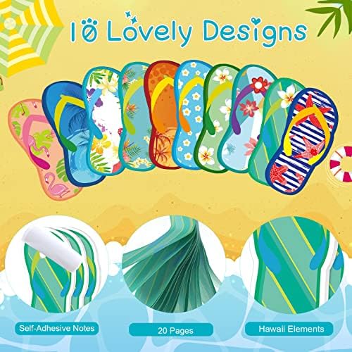 30-Pack Tropical Sticky Notes with 10 Styles