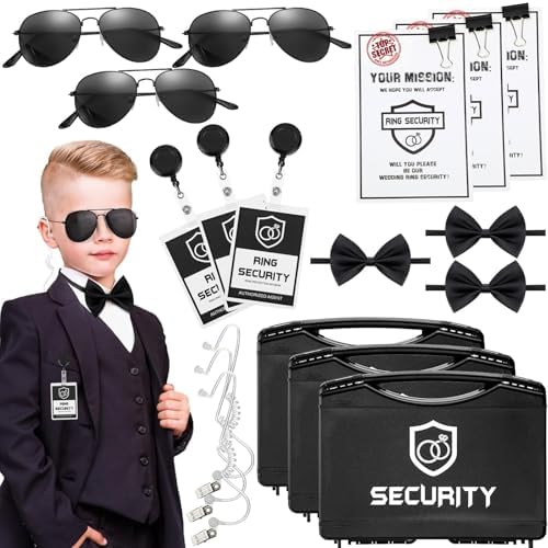 Mepase 7 Pcs Ring Bearer Security Set for Kids