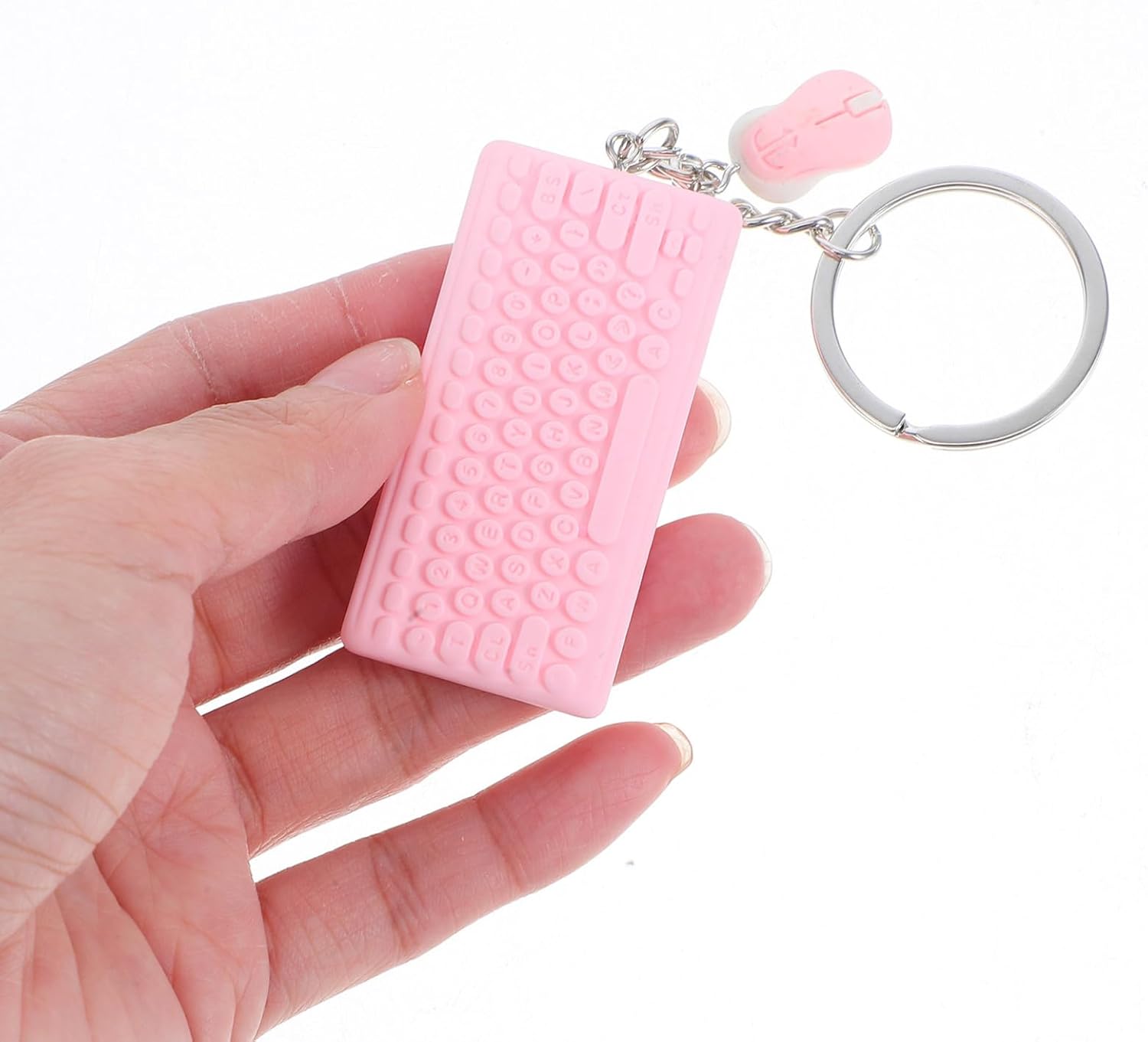 GALPADA Keyboard Mouse Keychain Bag Charm