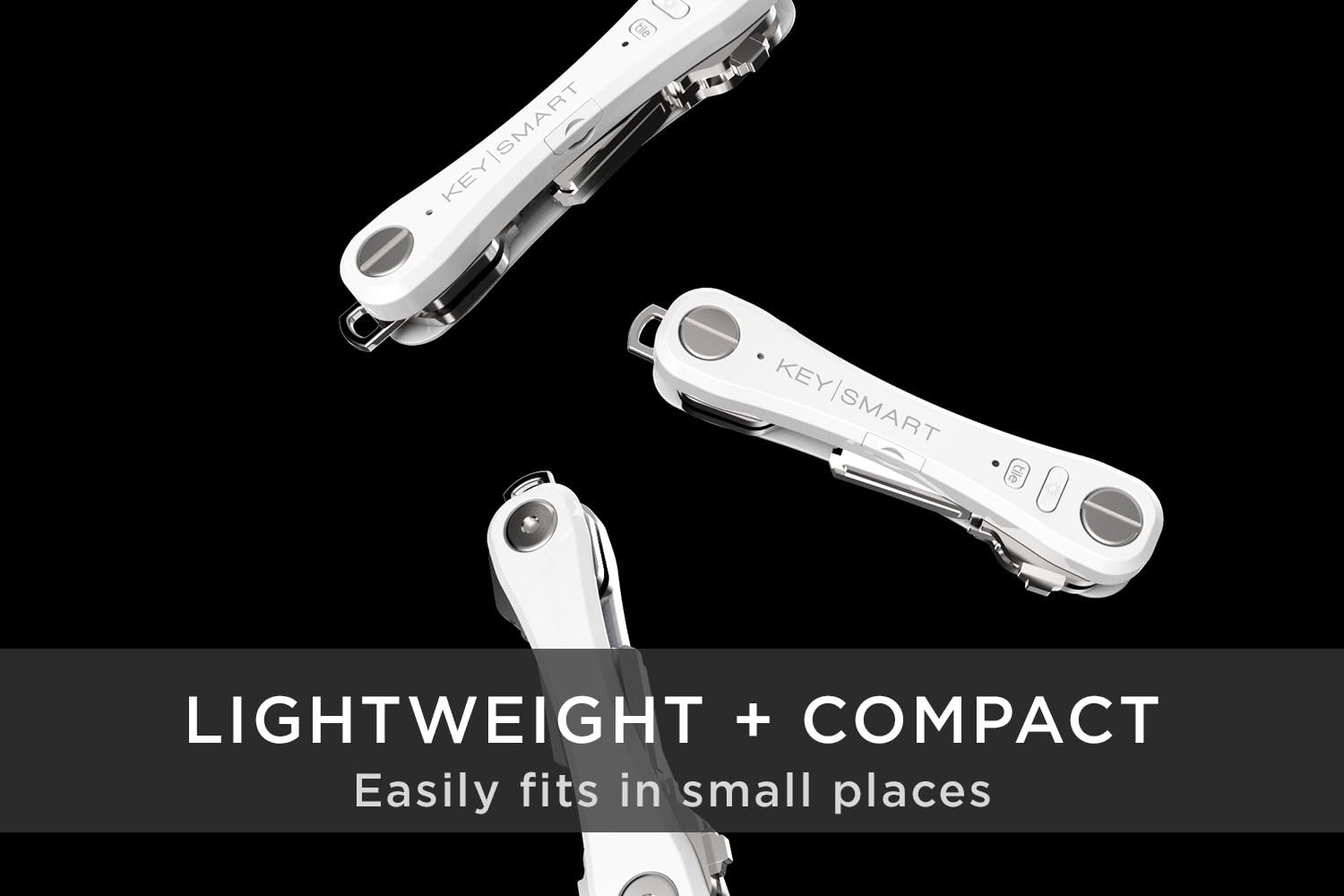 KeySmart Pro - Key Holder with LED Flashlight and Tile Bluetooth