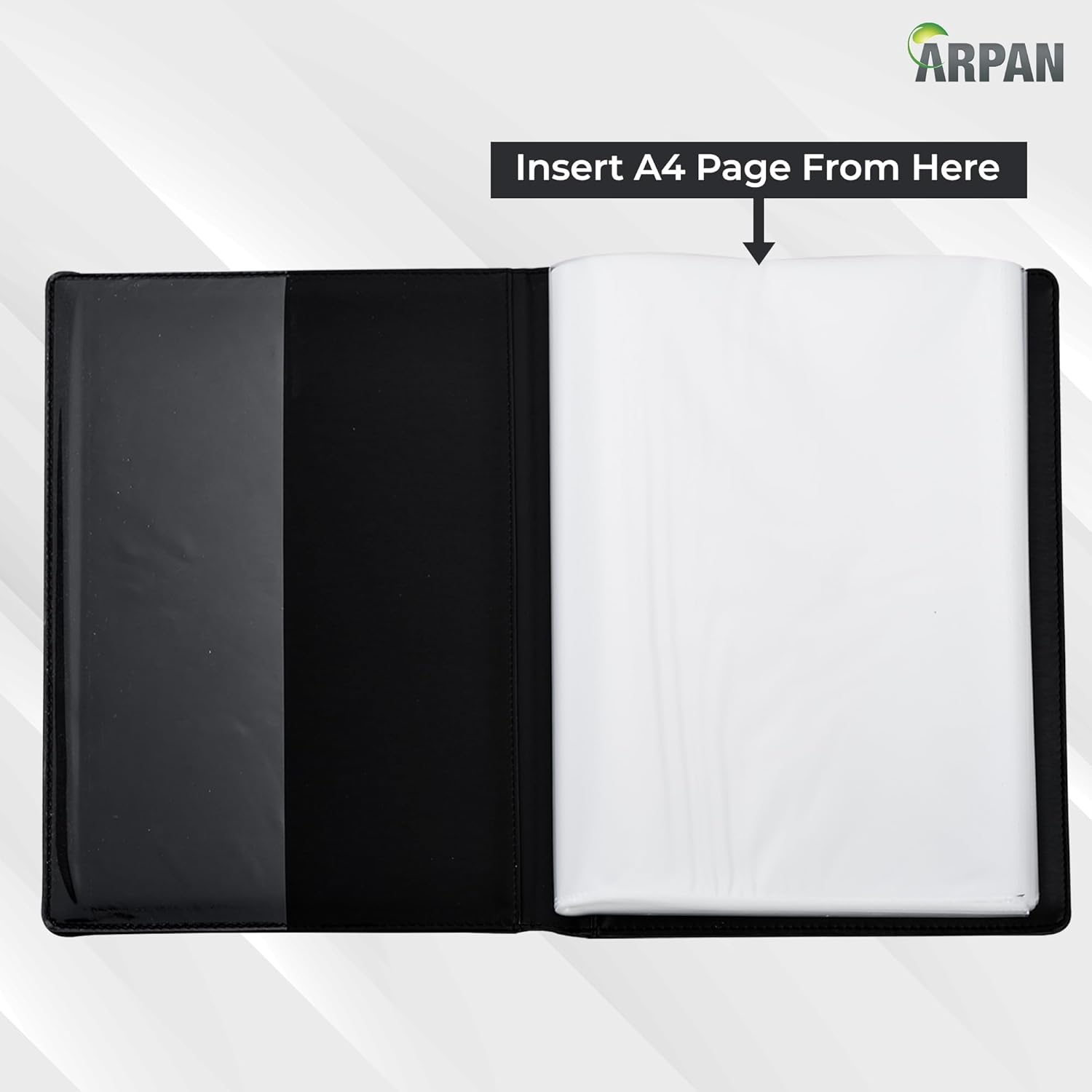 Professional Presentation Display Book with 24 Pockets Black