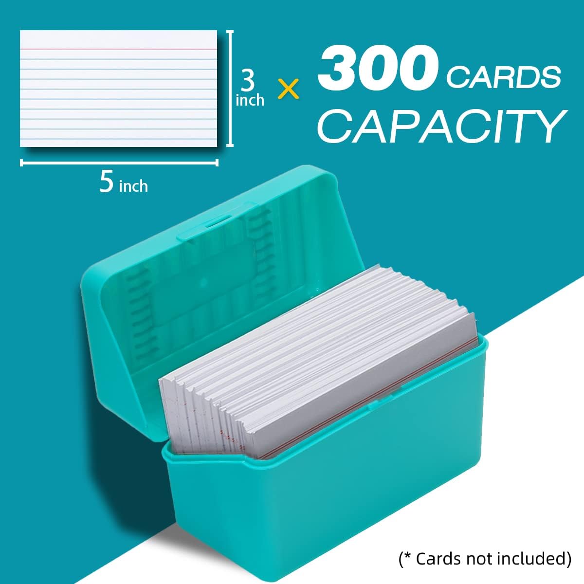 H4D Index Card Holder 3x5 3 Packs Red Green Yellow