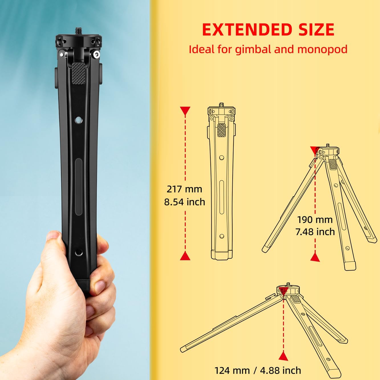 Zeadio Heavy Duty Metal Tripod Stand 40kg