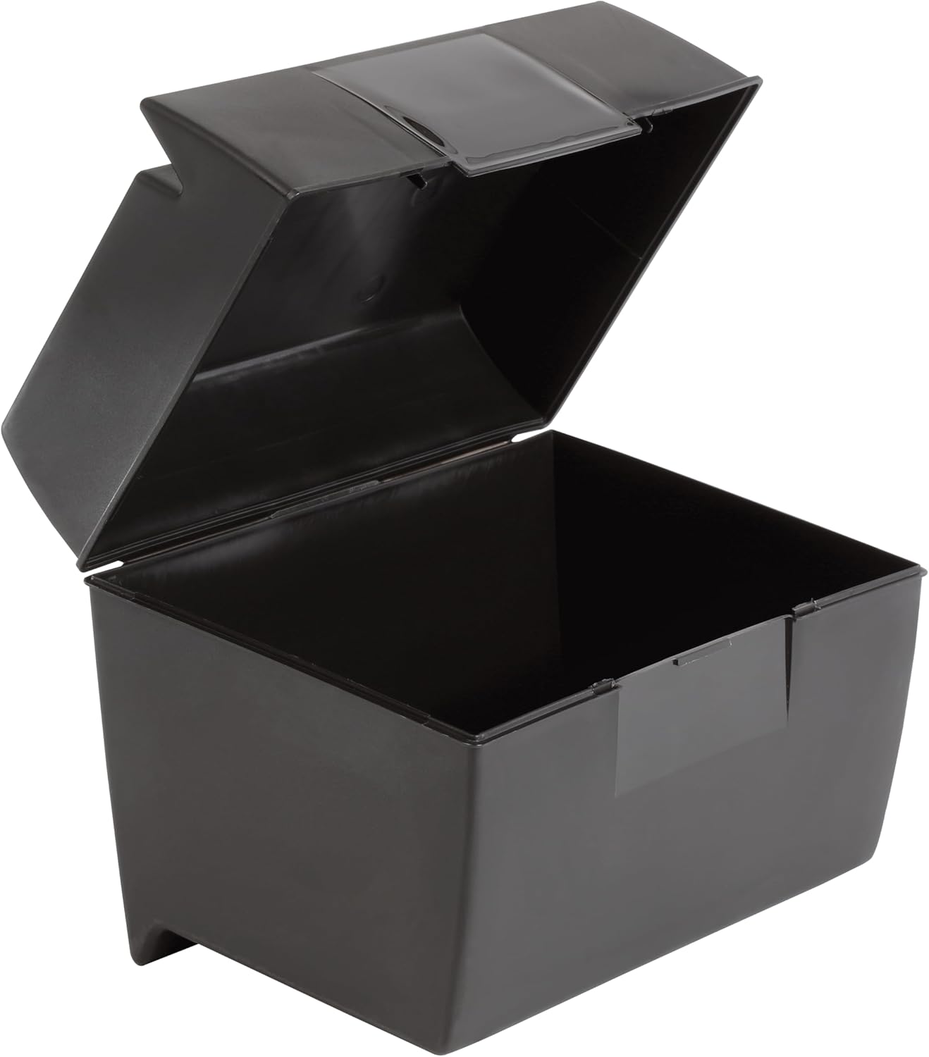 Oxford Plastic Index Card Box 500 Capacity Black
