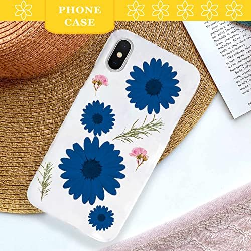 CyHiThai Blue Dried Flowers for Resin Crafts 60PCS