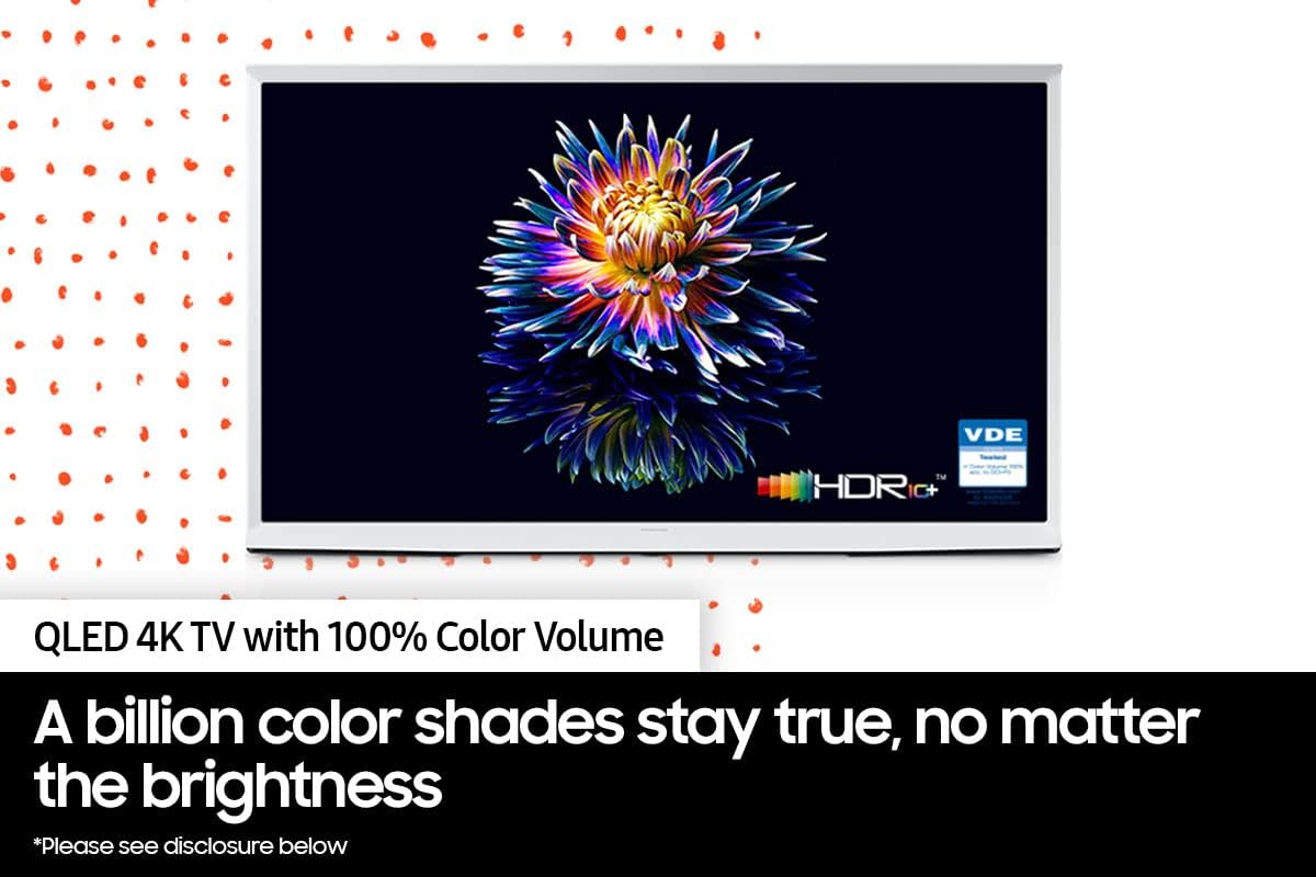 Samsung 55-Inch QLED 4K The Serif LS01B with Alexa