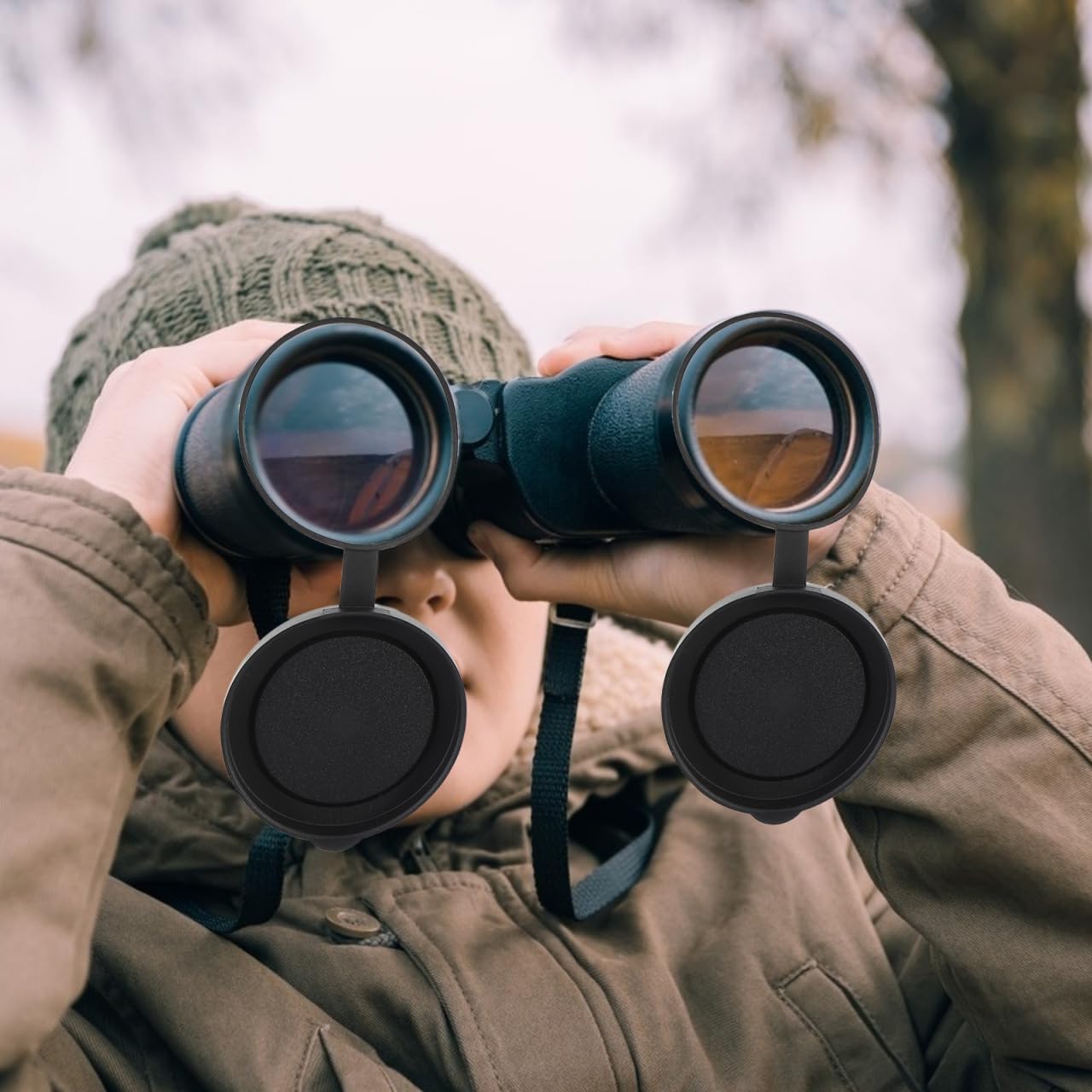 Homoyoyo 6Pcs Rubber Lens Caps Set for Binoculars and Telescopes