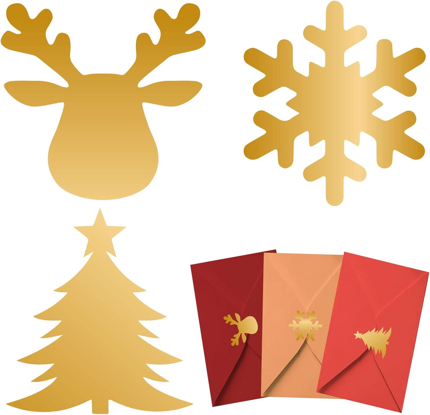 Whaline 300Pcs Christmas Envelope Seal Stickers