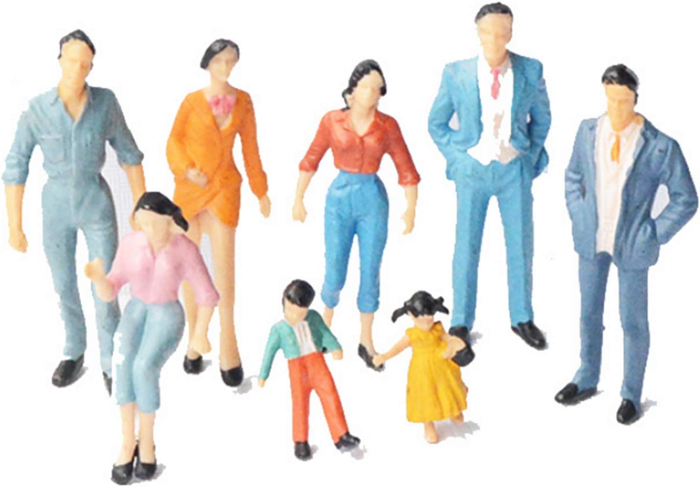 ERANCE Tiny People Figurines 20 Pcs 130 Scale Model Trains Accessories