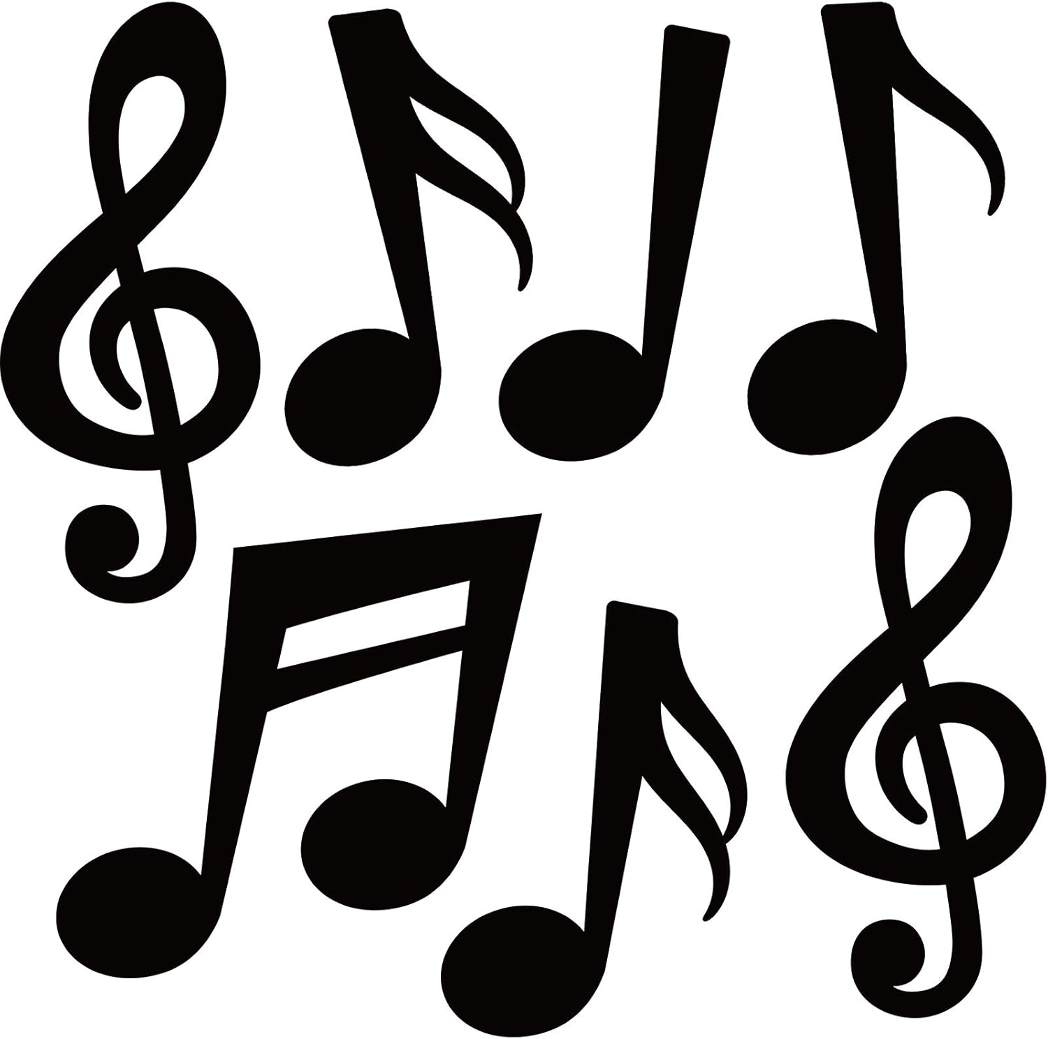 Boao 40 Pcs Music Notes Cutouts for Party Decorations