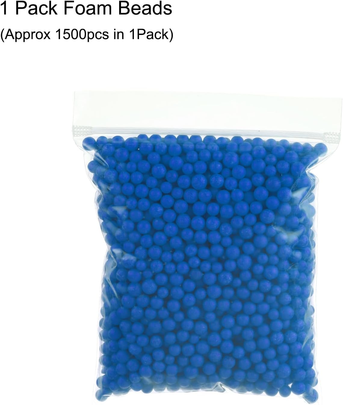 MECCANIXITY Foam Beads 7-9mm Lake Blue 1500pcs Pack