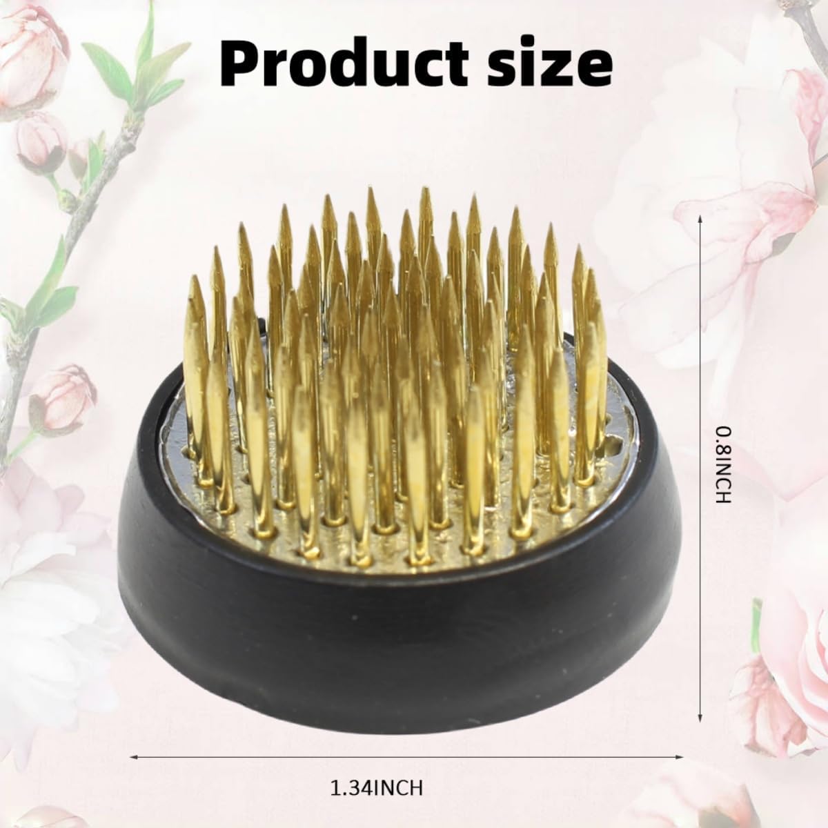 Round Flower Arrangers with Kenzan Pins 6 Piece Set