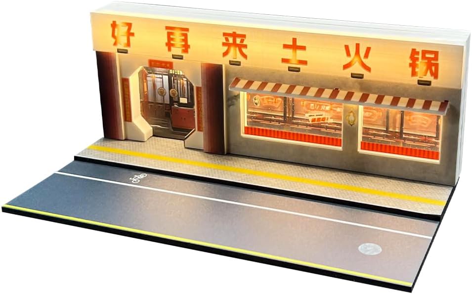 Fremego 164 Scale Hot Pot Restaurant Diorama Model Kit