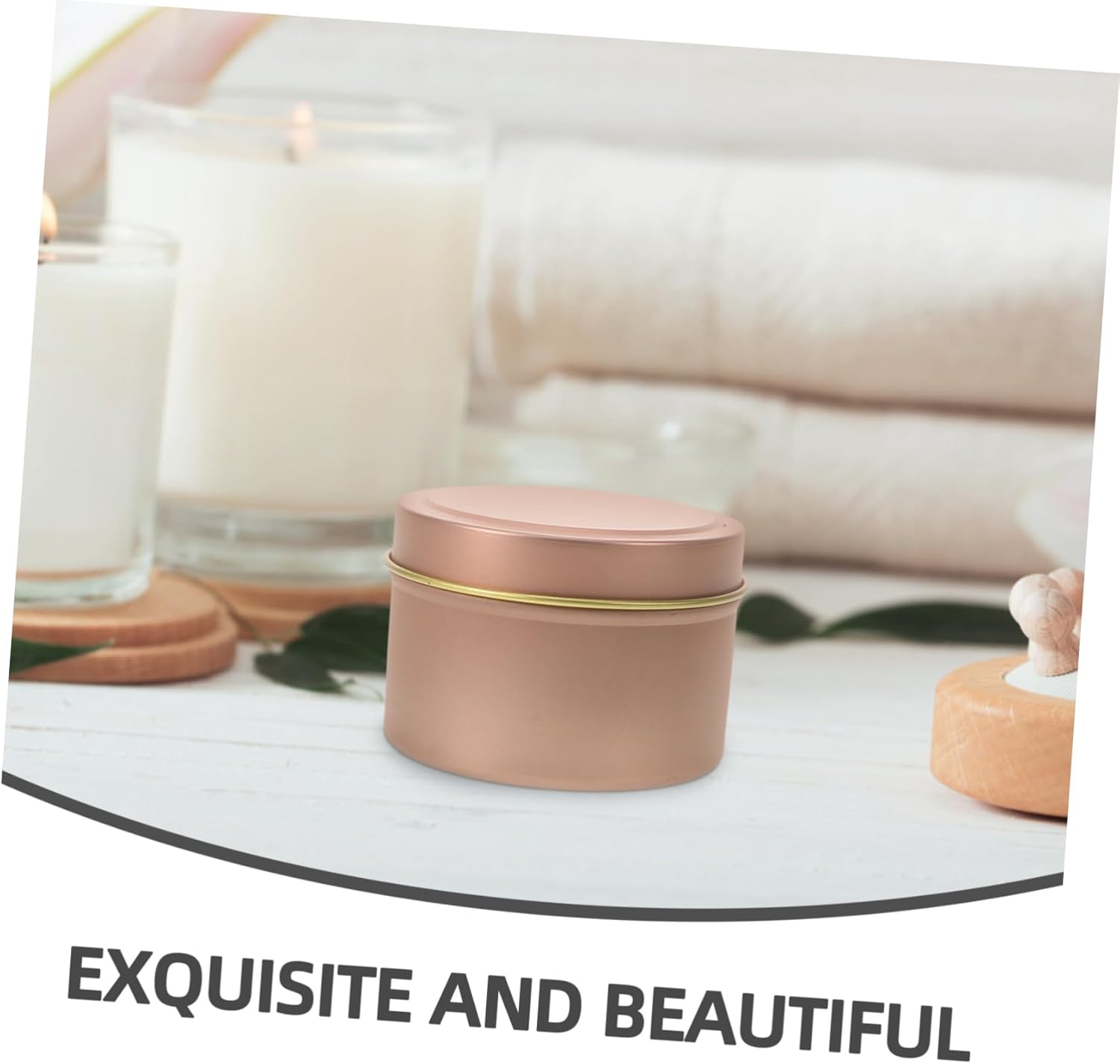 PRETYZOOM 12Pcs Metal Candle Tins with Lids for DIY Aromatherapy
