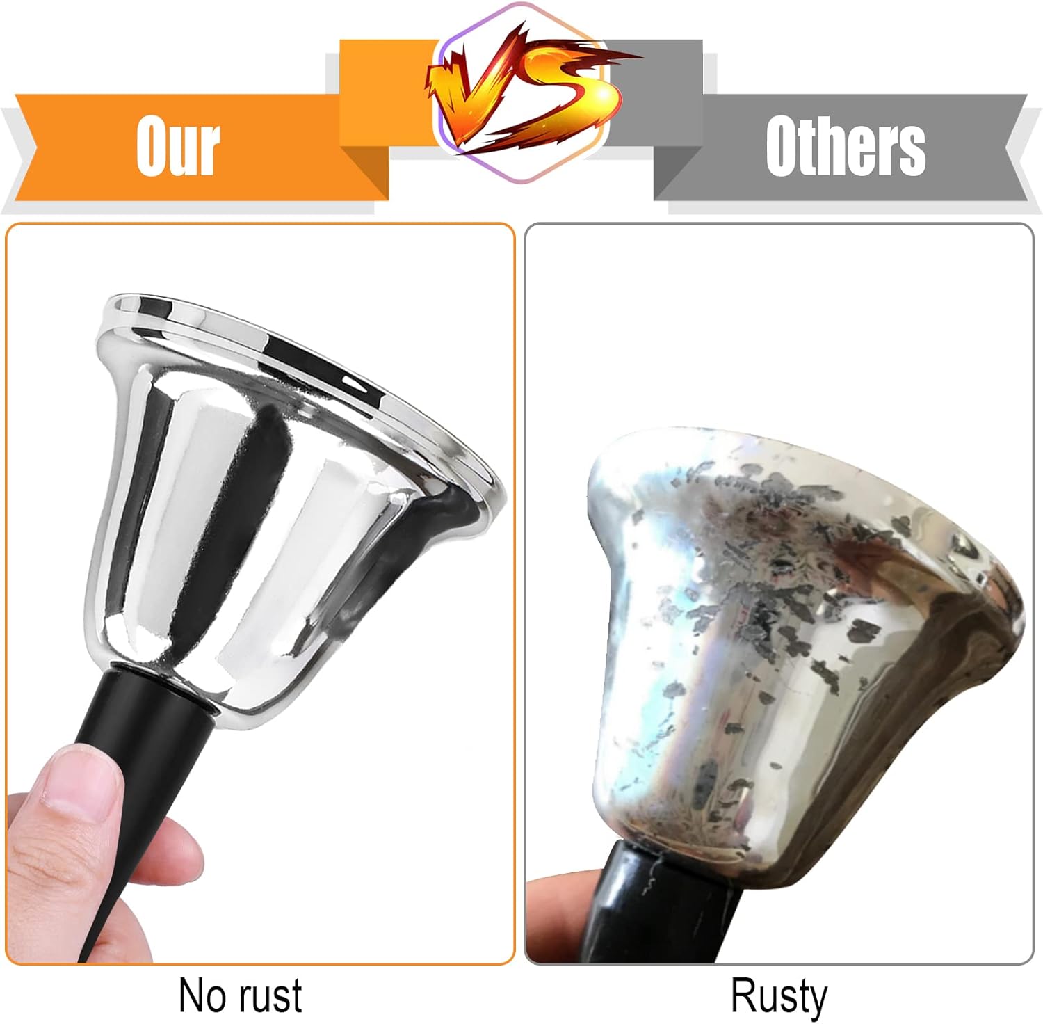Joyberg 2 Pack Silver Steel Hand Bells
