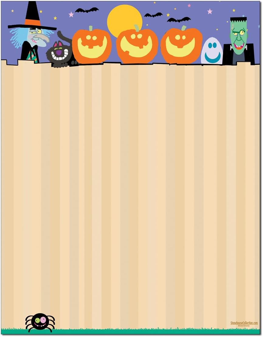 Halloween Stationery Letterhead 85x11 60 Sheets