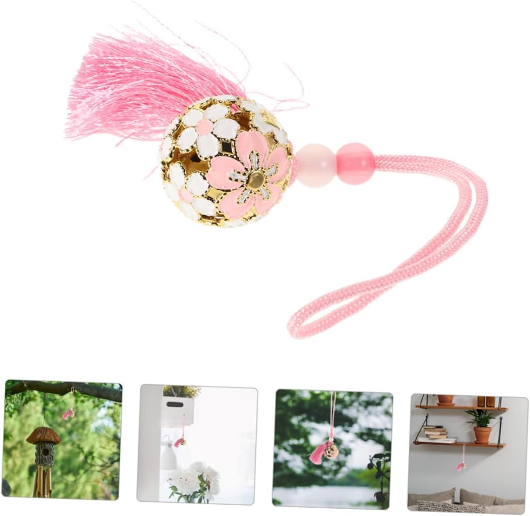 Unique Japanese Cherry Blossom Bell Pendant Charm for Women