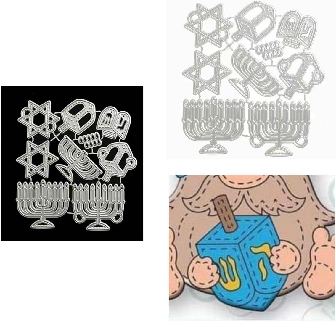 Hanukkah Menorah Cutting Die for DIY Crafts
