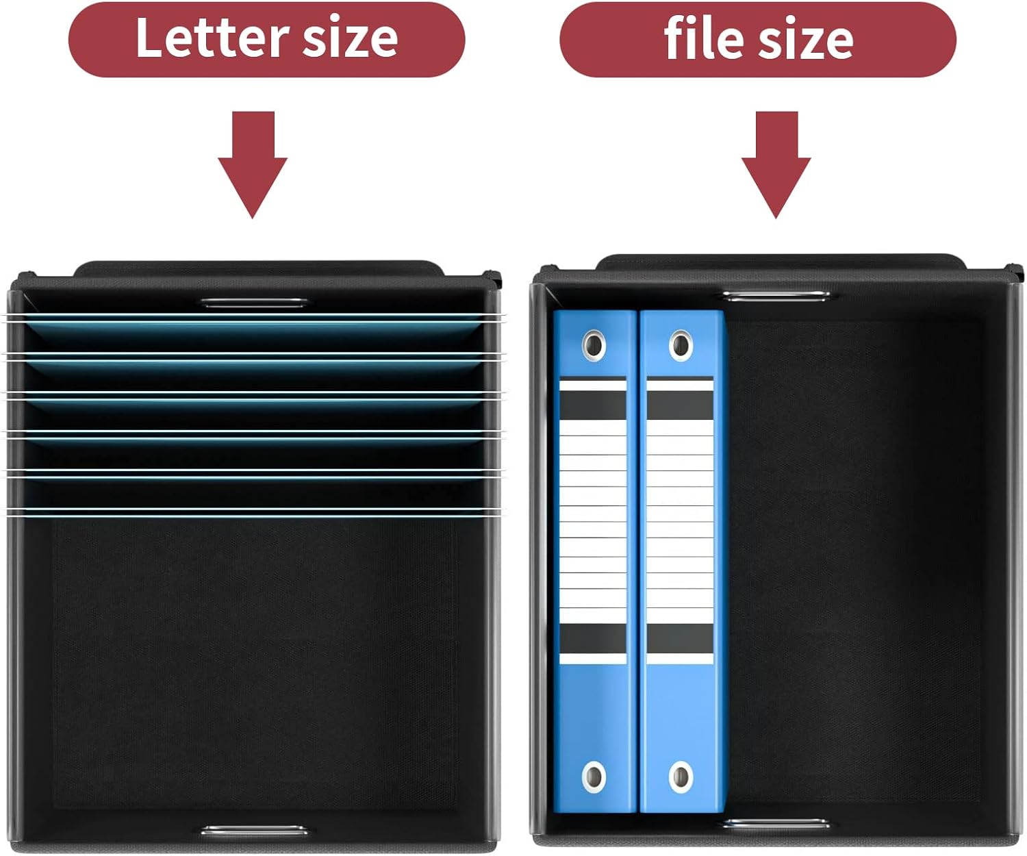 Huolewa Upgraded File Storage Organizer Box with Lid