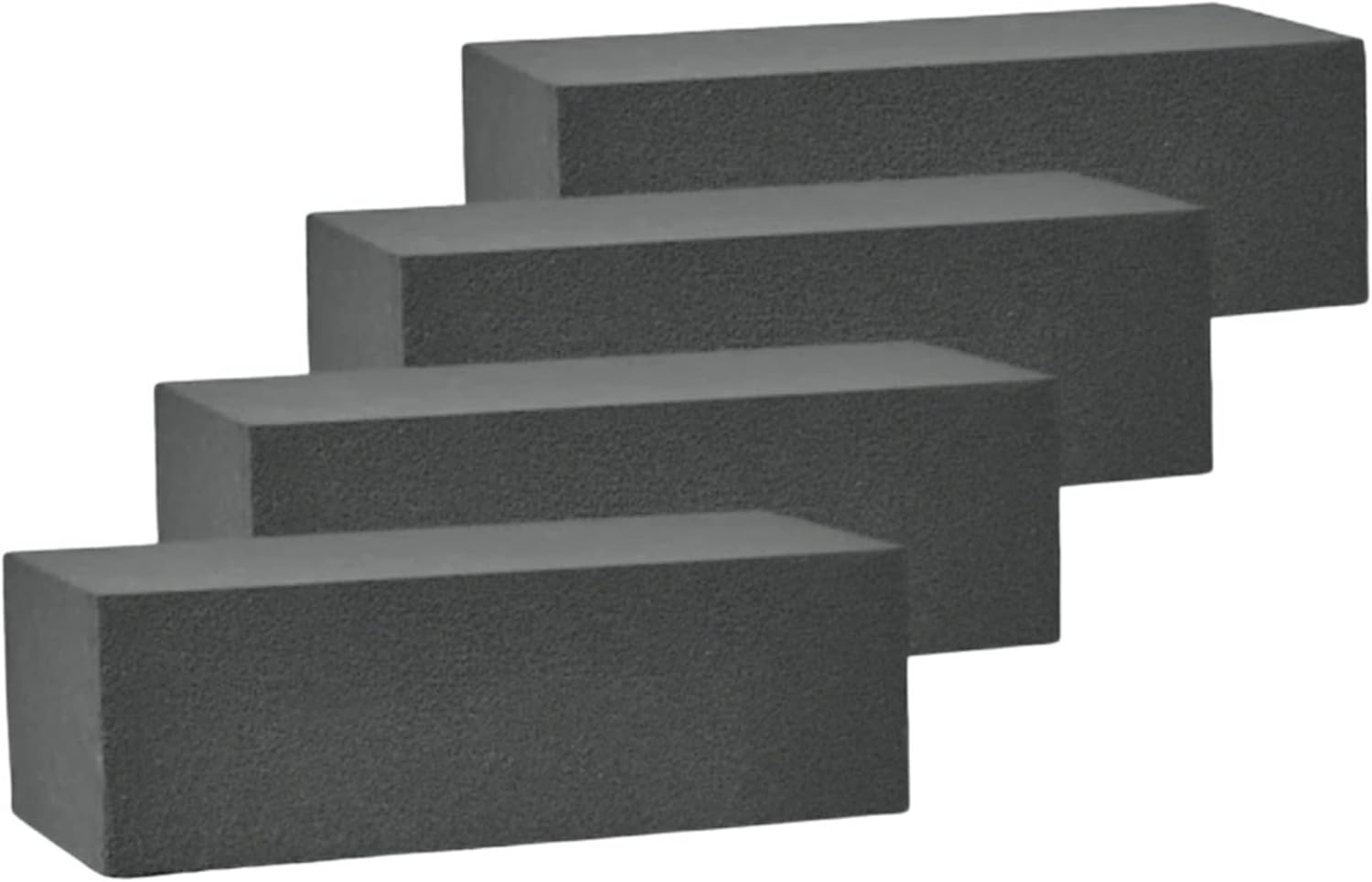 FUNSTITUTION Dry Floral Foam Blocks 4 Bricks Grey