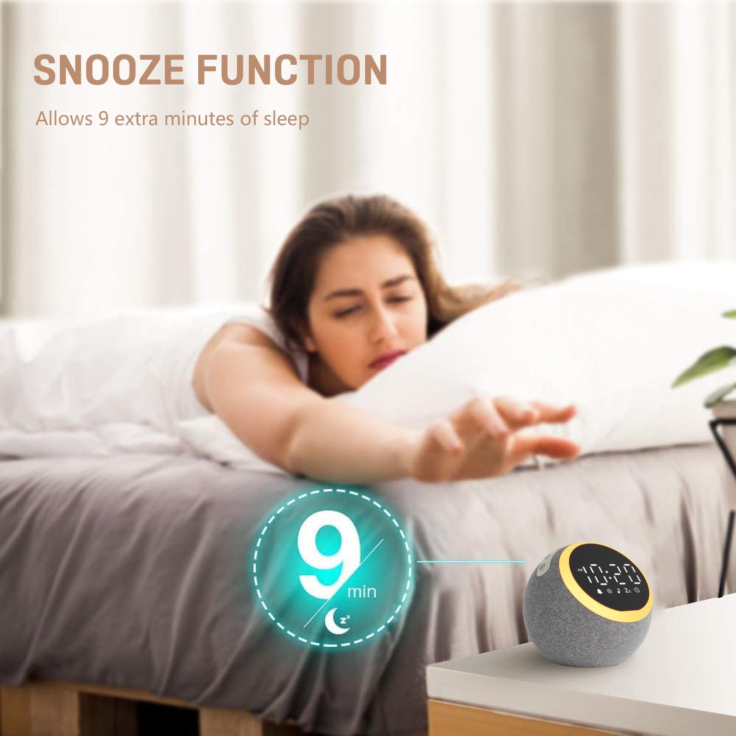 JALL Sound Machine with 25 Soothing Sounds and 5W Speaker