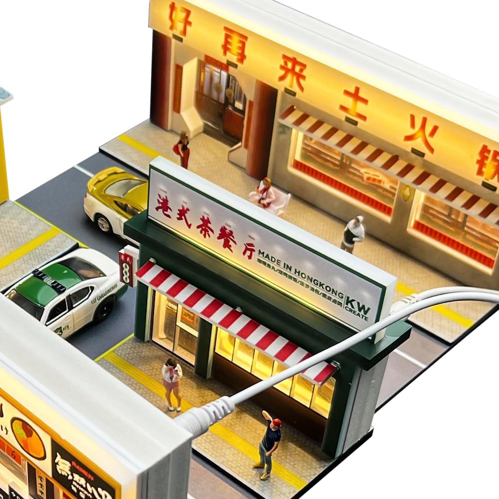 Fremego 164 Scale Hot Pot Restaurant Diorama Model Kit