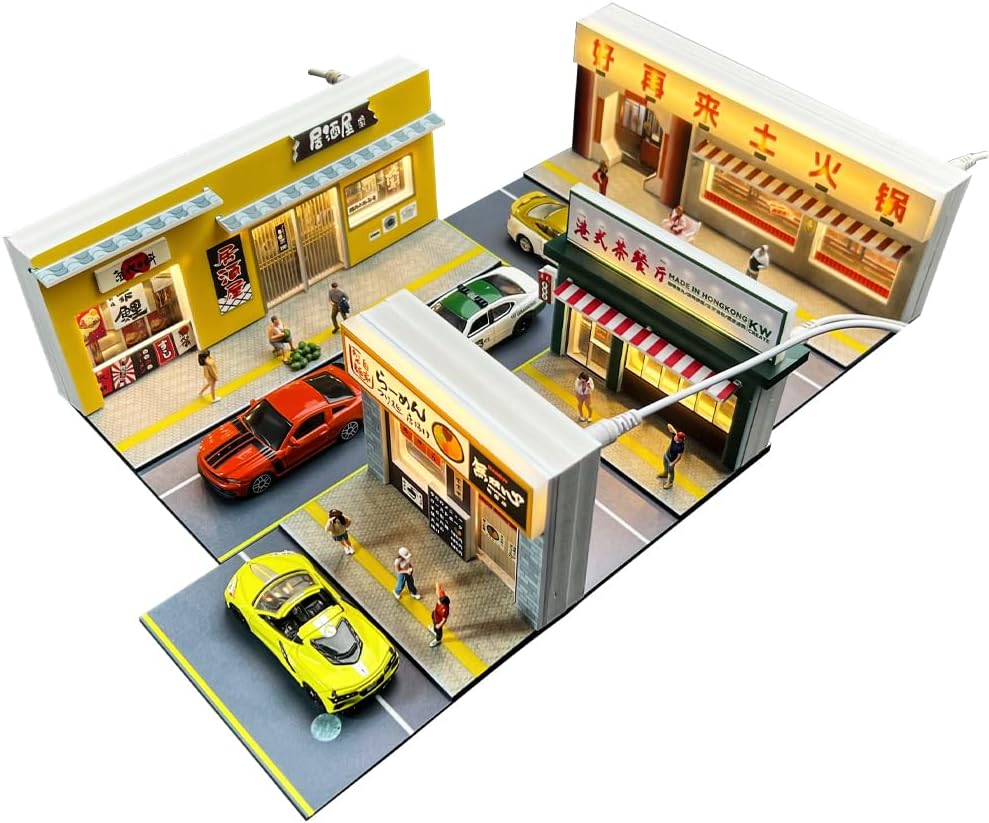 Fremego 164 Scale Hot Pot Restaurant Diorama Model Kit