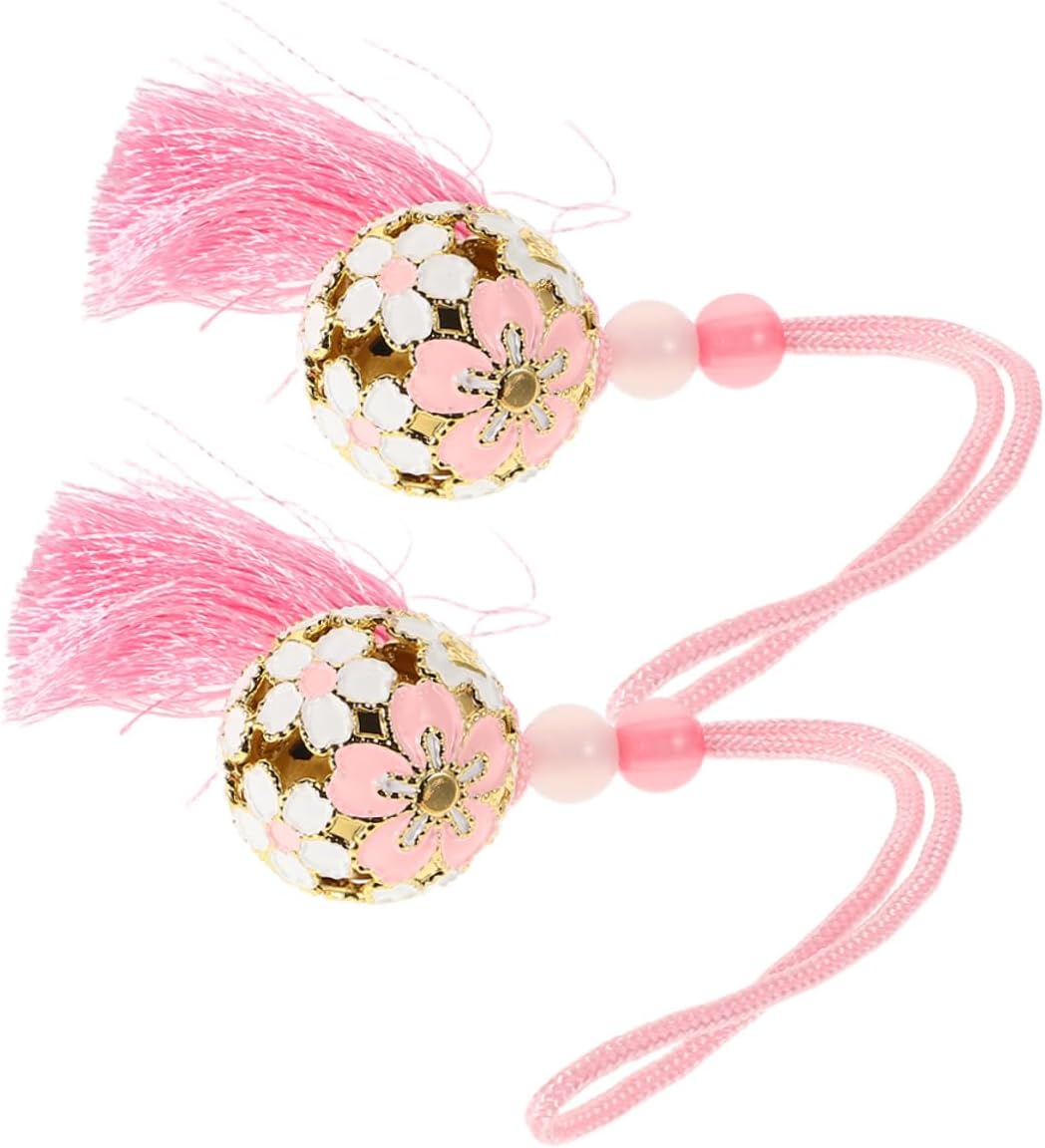 Unique Japanese Cherry Blossom Bell Pendant Charm for Women