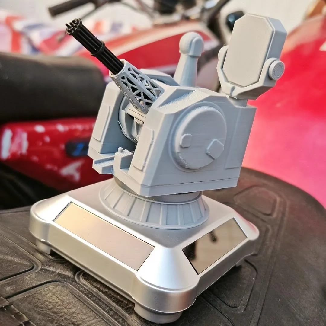 3D Printed Solar Powered Military Rotating Ornament