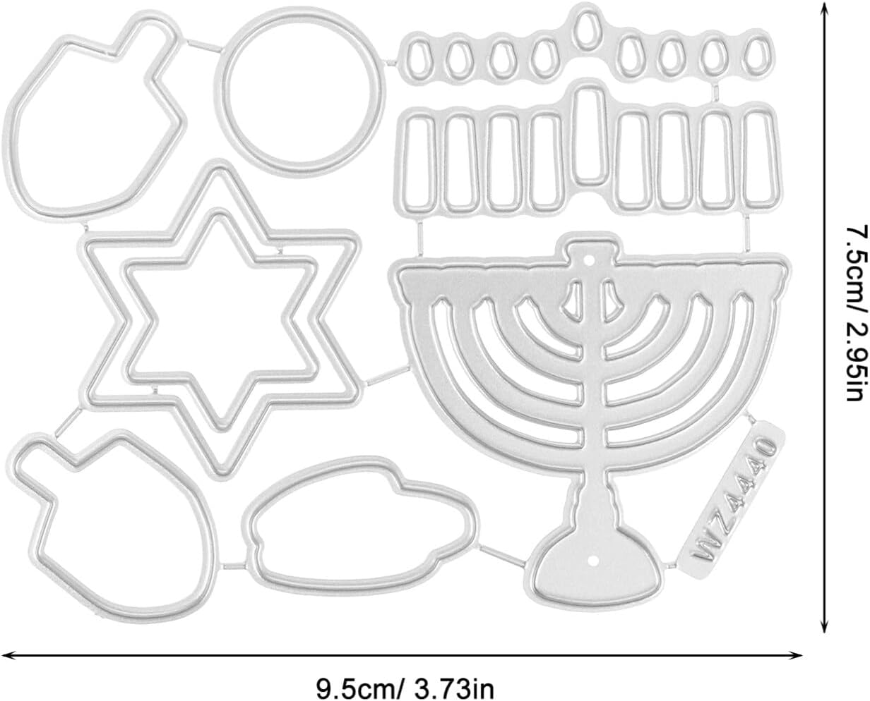 Hanukkah Metal Cutting Dies for DIY Crafts