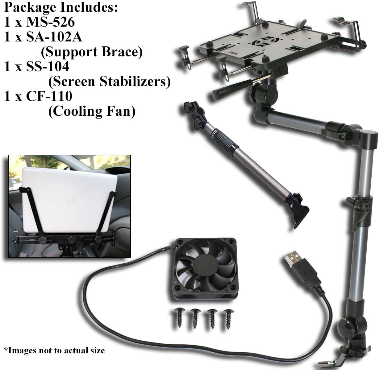 Mobotron MS-526B Heavy Duty Laptop Mount Holder