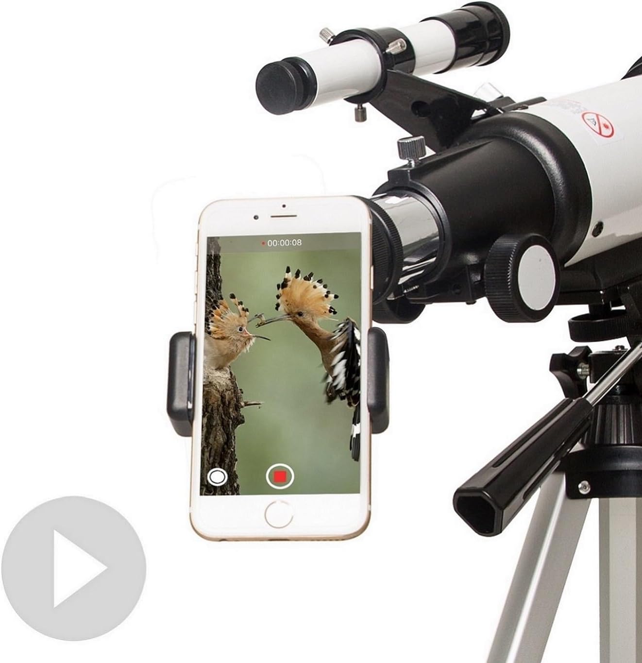 Gskyer 70mm Aperture Refracting Telescope with AZ Mount and Wireless Remote