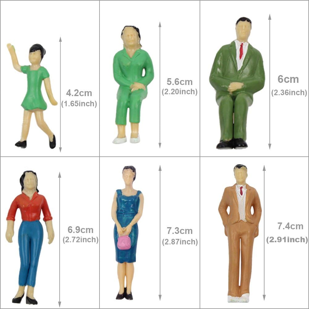 Evemodel P2501 125 Scale G Scale Painted Figures 14PCS