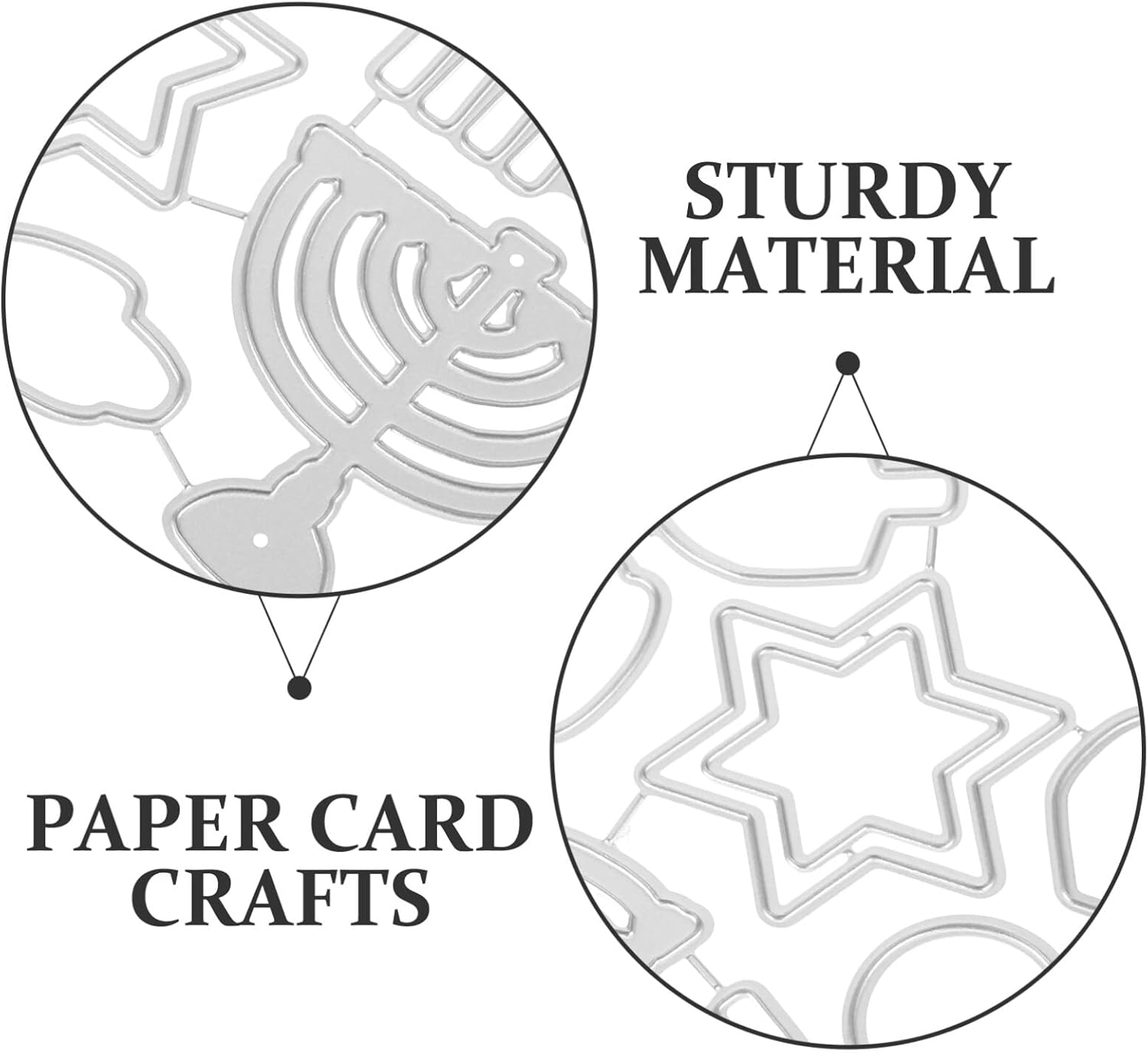 Hanukkah Metal Cutting Dies for DIY Crafts