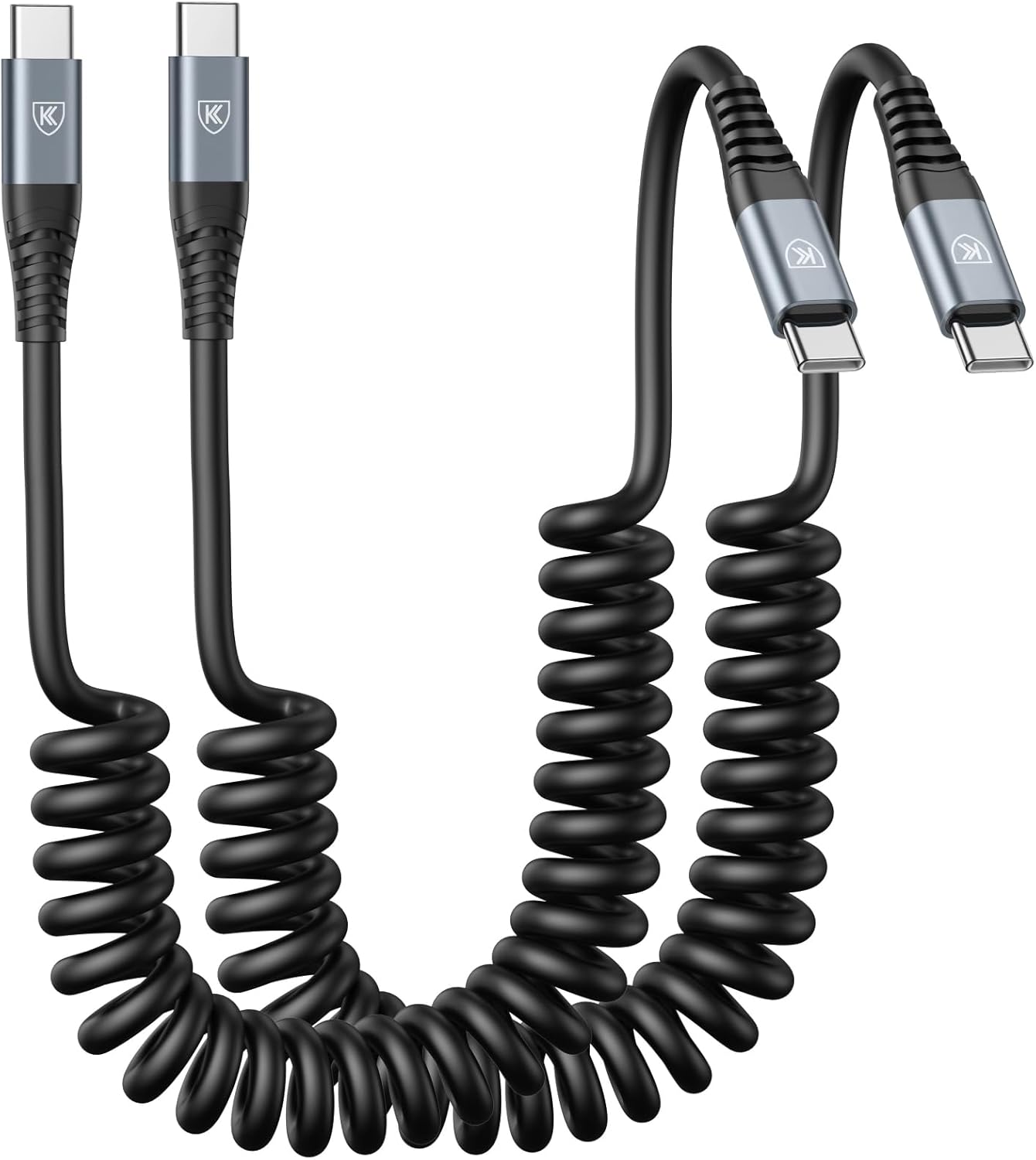 KIYODA USB C to C Charger Cable 3ft 2Pack Coiled