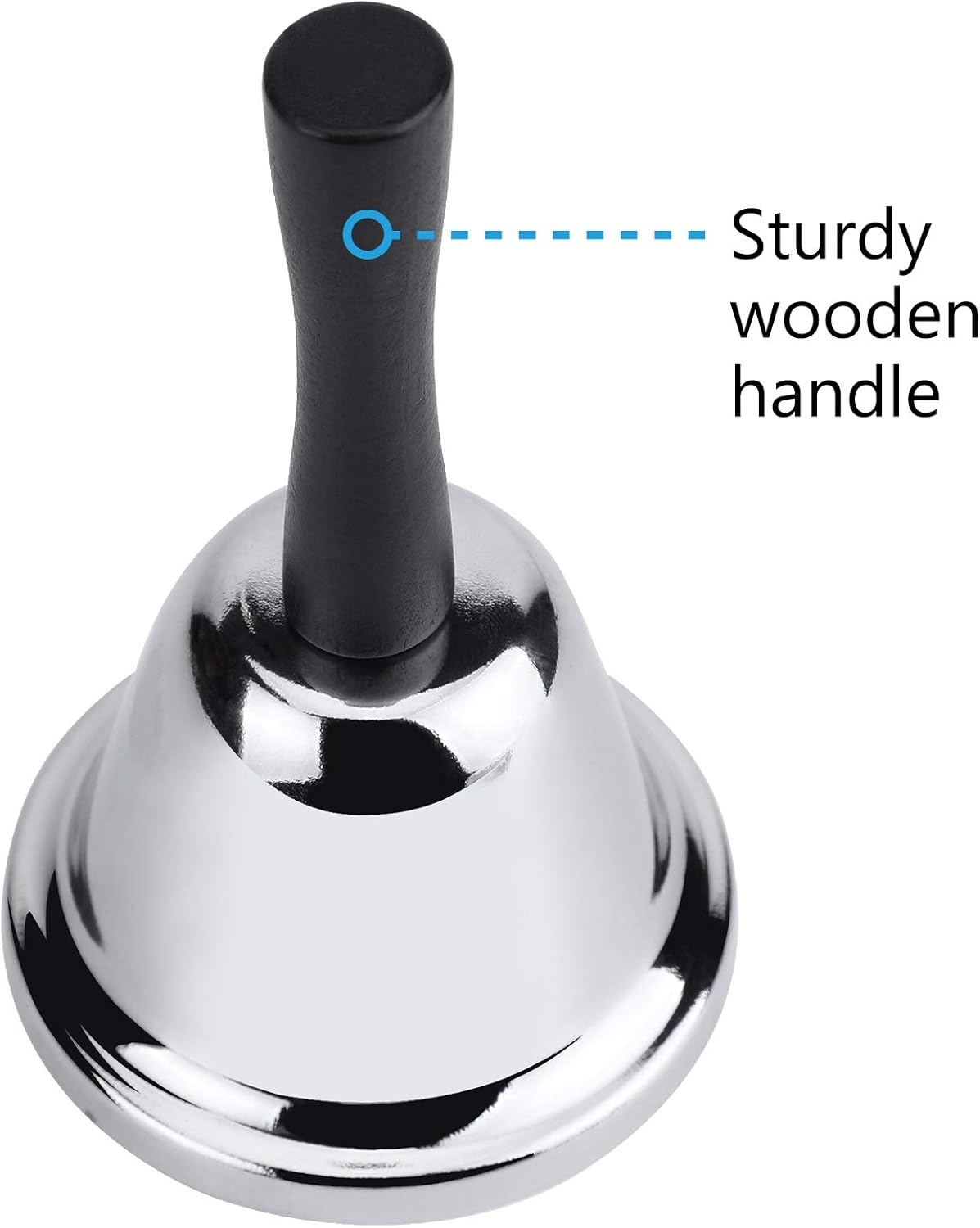 MROCO Loud Hand Bell for Classroom and Alarm