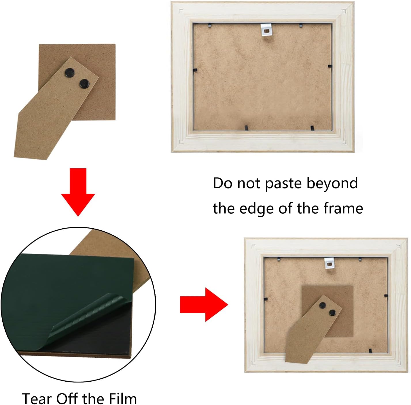 Crapyt 2 PCS Picture Easel Back for Frames Canvases and Paintings