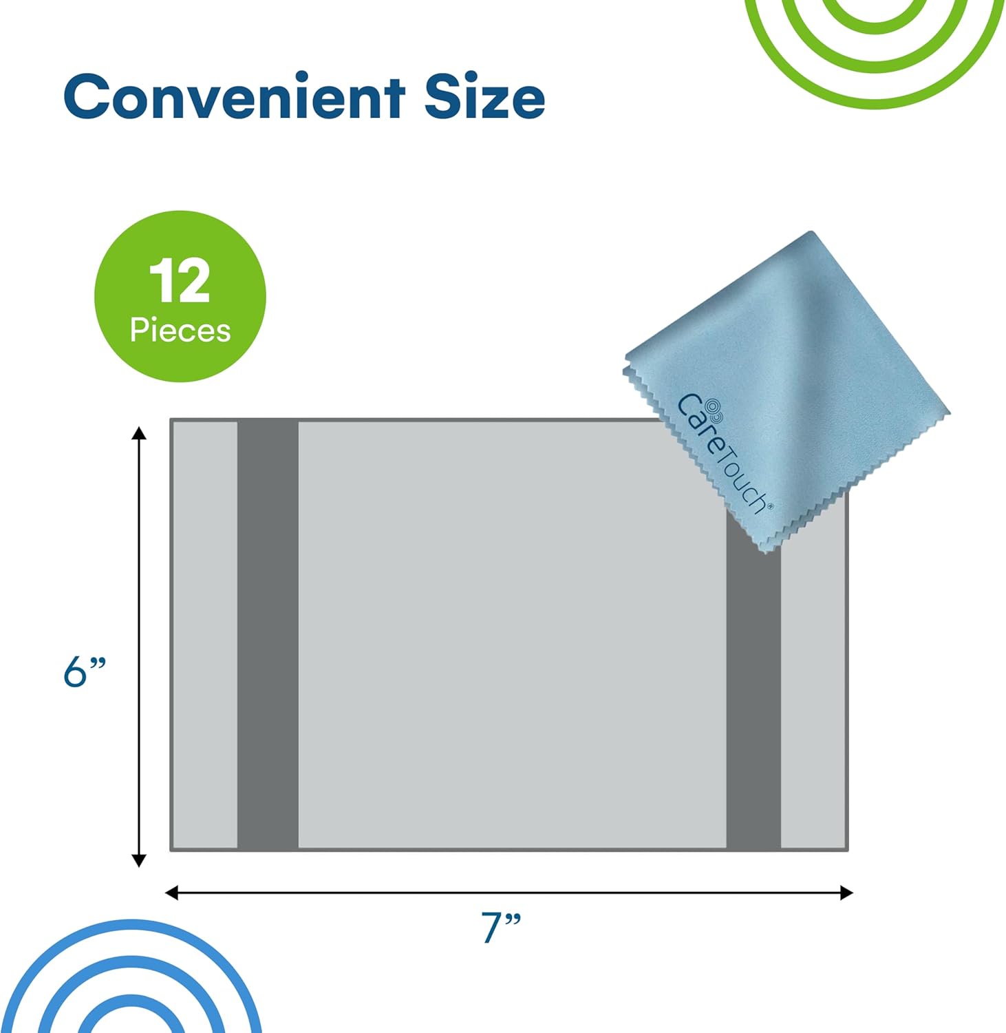 Care Touch Eyeglass Cleaning Cloth 12-Pack